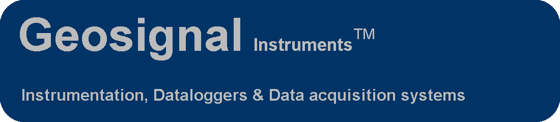 Geosignal InstrumentsTM data loggers, pressure loggers, data acquisition, telemetry